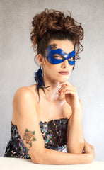 "Cirque" Sexy Leather Masquerade Mask by Wendy Drolma