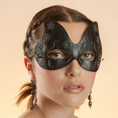 The romantic and provocative handmade leather masks of Wendy Drolma