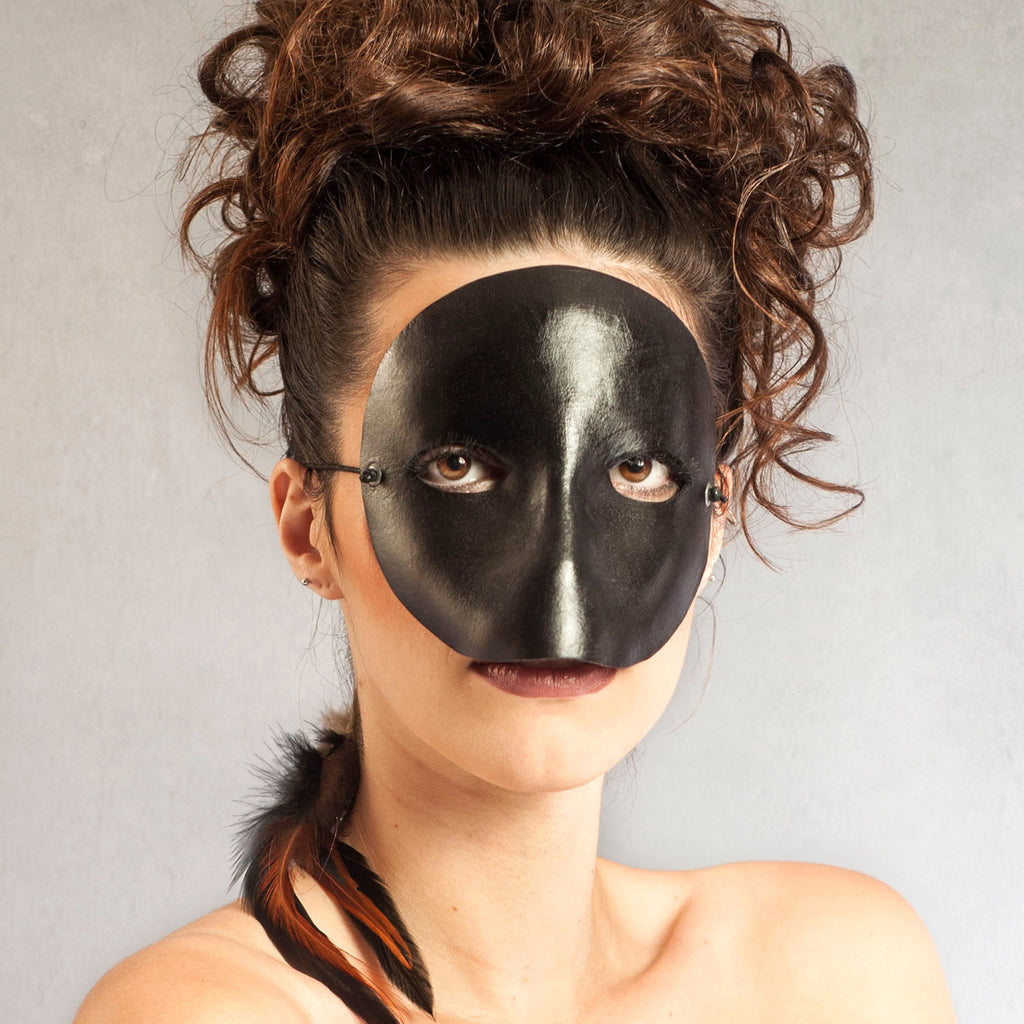 "Moretta" Handmade Leather Moretta Mask by Wendy Drolma