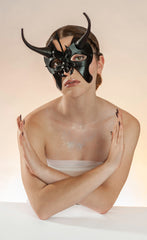 The romantic and provocative handmade leather masks of Wendy Drolma